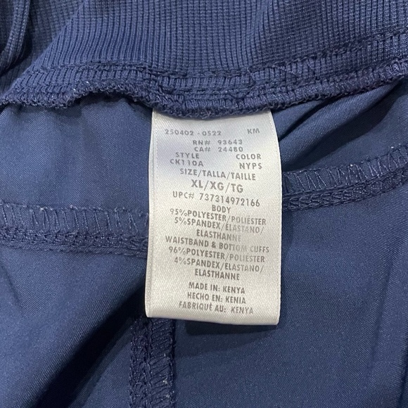 Cherokee Infinity Navy Blue Jogger Stretchy Scrub Pants Women’s Size XL - Picture 5 of 10